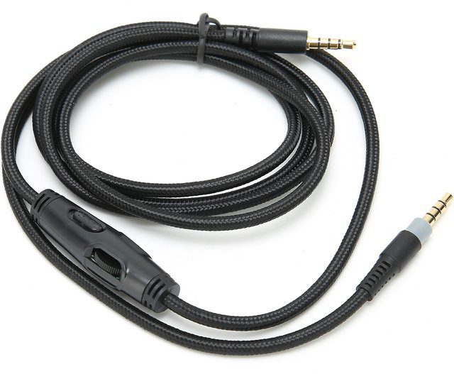 HyperX Audiokabel mit Lautstärkeregelung, 3,5-mm-Klinke auf 3,5-mm-Klinke, Schwarz - Bild 1