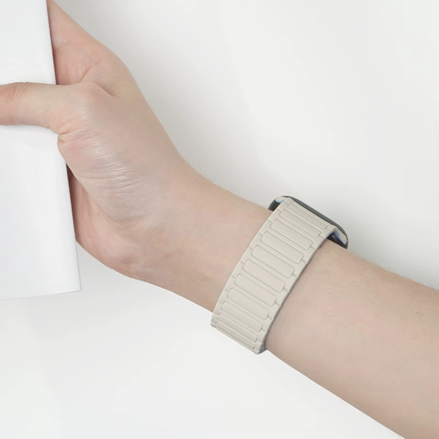 fegwilde Uhrenarmband Silikon, Magnet, Weiß, Unisex - Bild 3