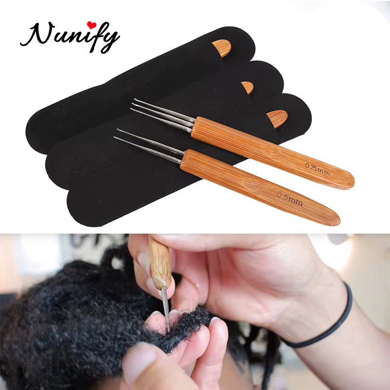 Nunify Häkelnadel für Dreadlocks, 0,5 mm, 0,75 mm, Unisex - Bild 3