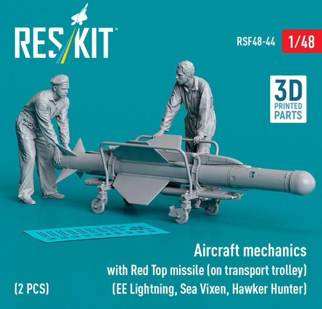 ResKit Models Aircraft mechanics with Red Top missile, 2-teiliges Set, 1:48 - Bild 1