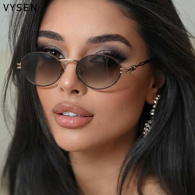VYSEN Sonnenbrille, oval, Vollrand, Metall, Damen - Bild 1