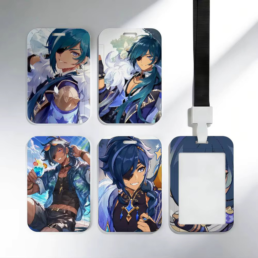 Genshin Impact Kaeya Chibi Schiebe-Kartenhülle für Ausweise und Buskarten in Multicolour - Bild 2