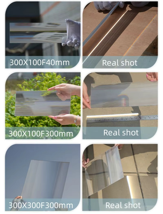 HNNYKRAY Linearer Fresnel-Linsenstreifen Rechteckig Transparent B: 30,0 cm, H: 10,0 cm - Bild 4