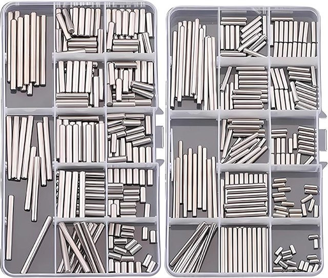 LDQUO ERICS Zylinderstift Set aus 304 Edelstahl in Silber für M1 bis M6 als Fixierstift und Positionierungsstift - Bild 1