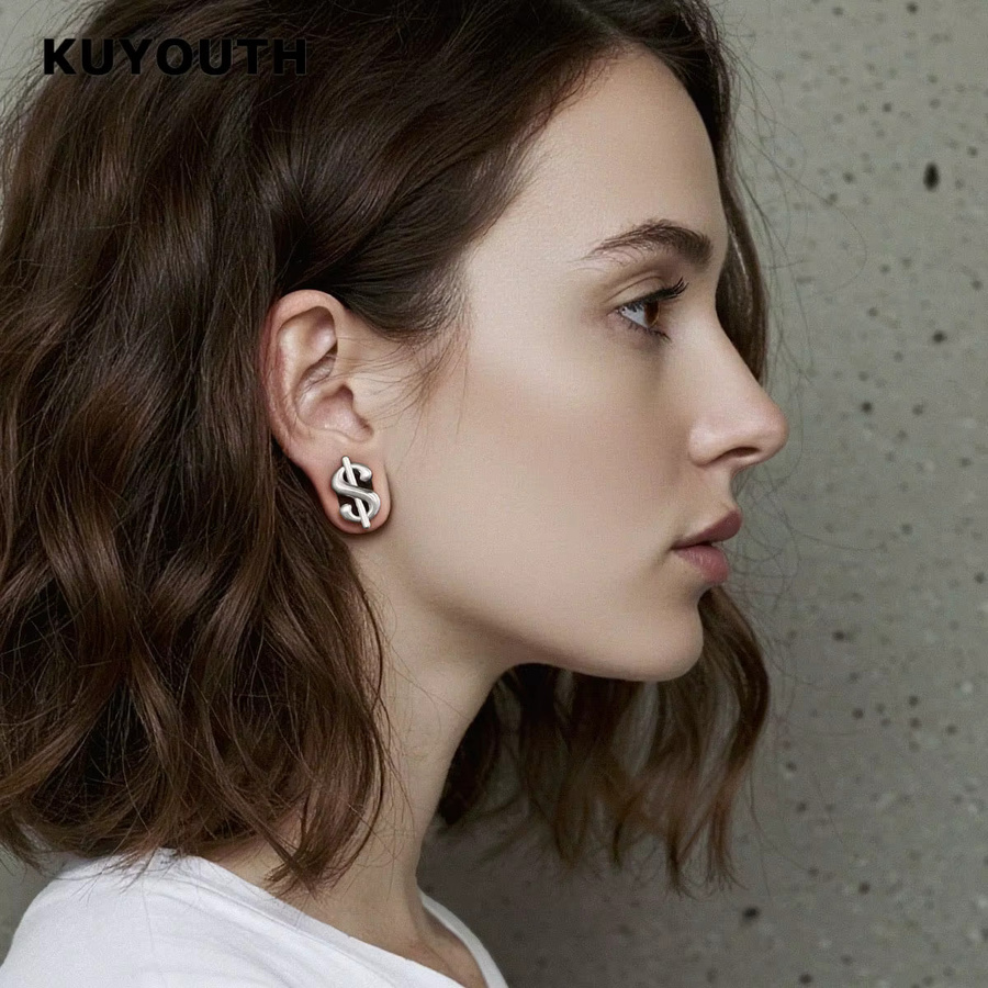 KUYOUTH Ohrtunnel Plugs, Kupfer, Dollarzeichen, Unisex - Bild 3