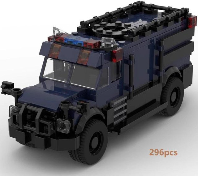 MOC Kreatives Spezialpolizeifahrzeug, Konstruktionsset, Geländewagen, ab 14 Jahren - Bild 1