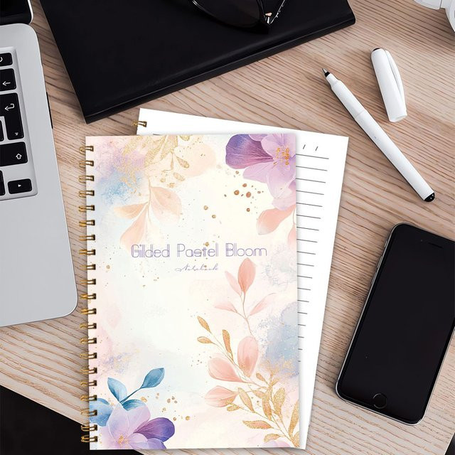 Blooml Notizbuch mit Blanko-Linienblättern in Multicolour, Softcover Tagebuch für Damen und Herren - Bild 1