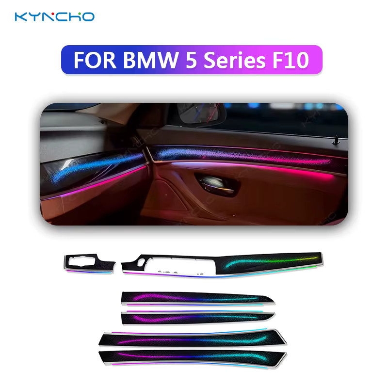 KYNCHO LED-Ambientebeleuchtungs-Kit für BMW 5er F10 mit RGB-Farben und Bluetooth-App-Steuerung in Multicolour - Bild 4