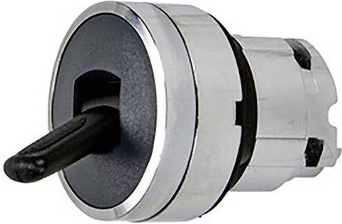 Schneider Electric ZB4BD28S29 Drucktaster-Frontelement in Schwarz und Silber aus Metall - Bild 1