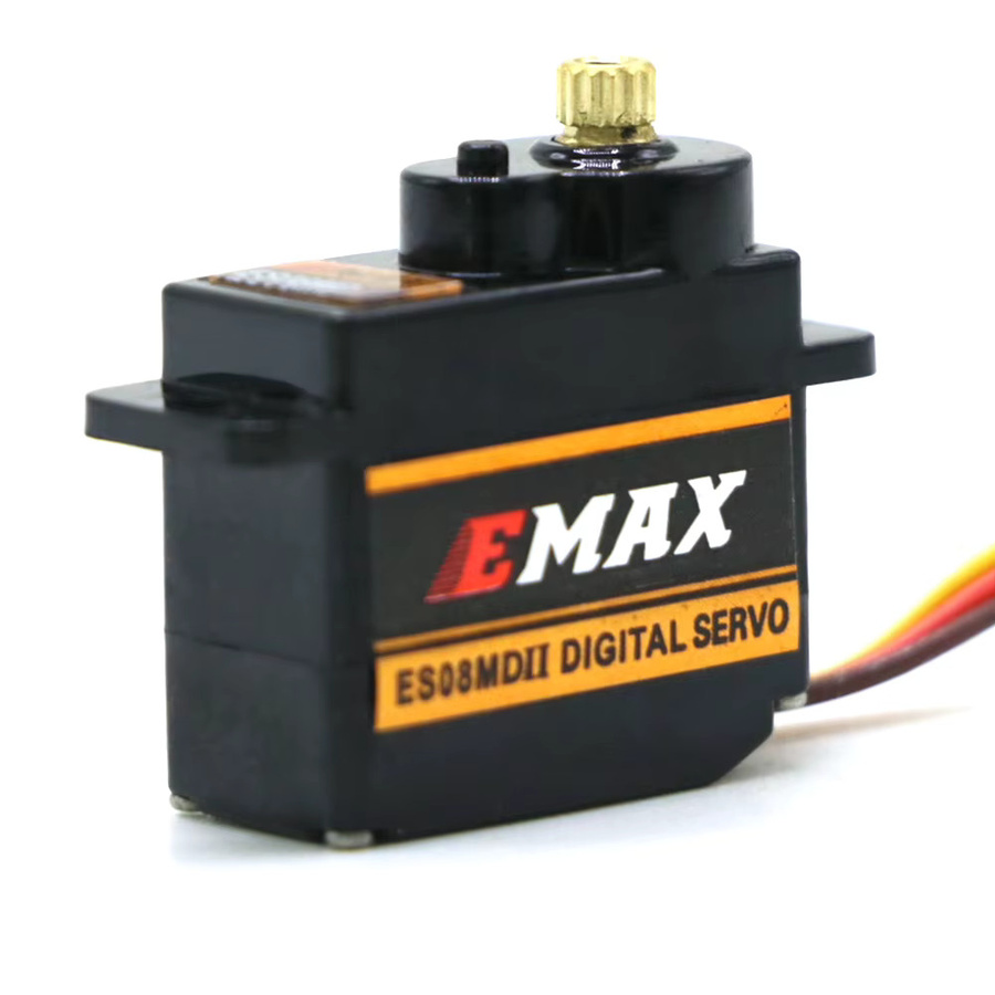 EMAX ES08MDII Digitales Mini-Servo mit Metallgetriebe für RC-Modellautos, Schwarz - Bild 3