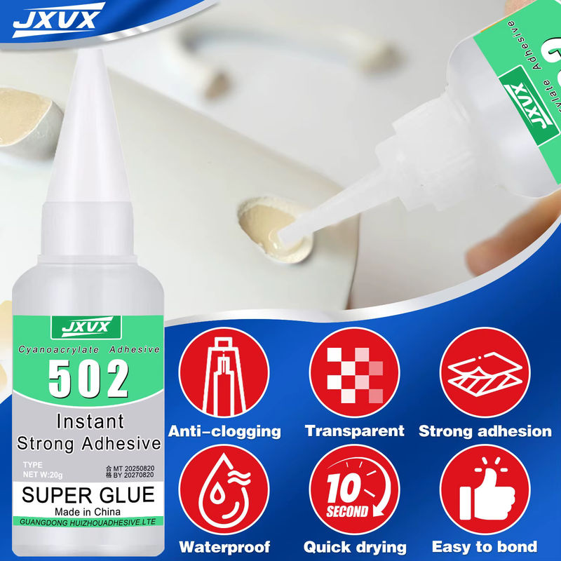 YZAN 502 Sekunden-Superkleber Set für Metall, Kunststoff, PVC und Holz, 20 ml - Bild 2