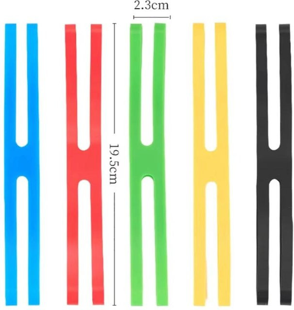 Binchi Outdoor Product Silikon Elastikband H-förmig für Geschirr als Camping Organizer Set in verschiedenen Farben - Bild 1