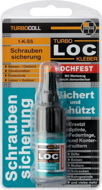 Boldt Turbocoll TurboLoc Hochfeste Schraubensicherung aus Cyanacrylat, 5 g - Bild 1