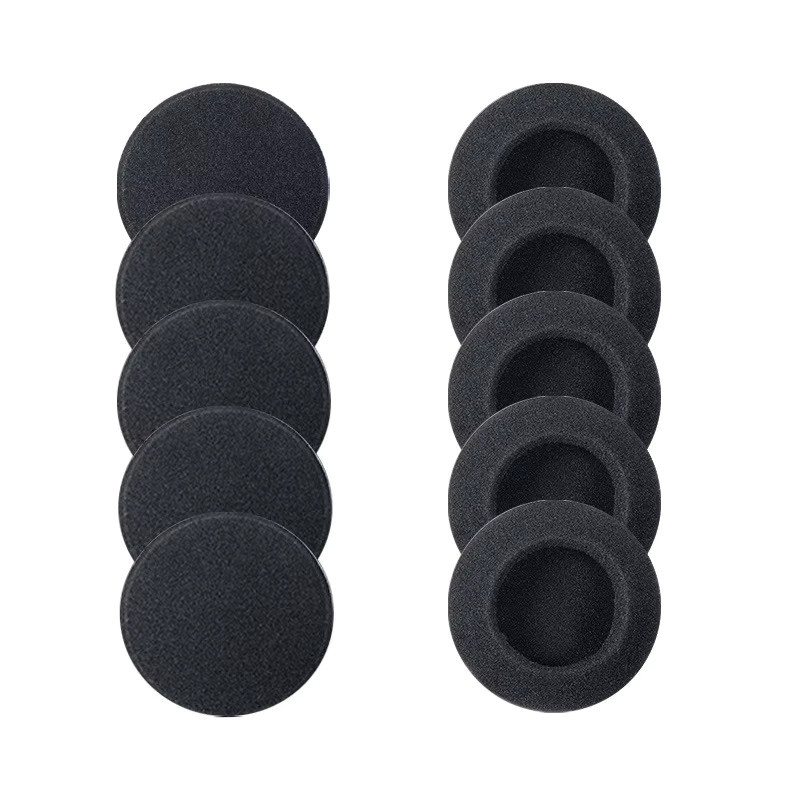 JCD 10er Set Kopfhörer Schaumstoff Ersatz Ohrpads in Schwarz - Bild 2