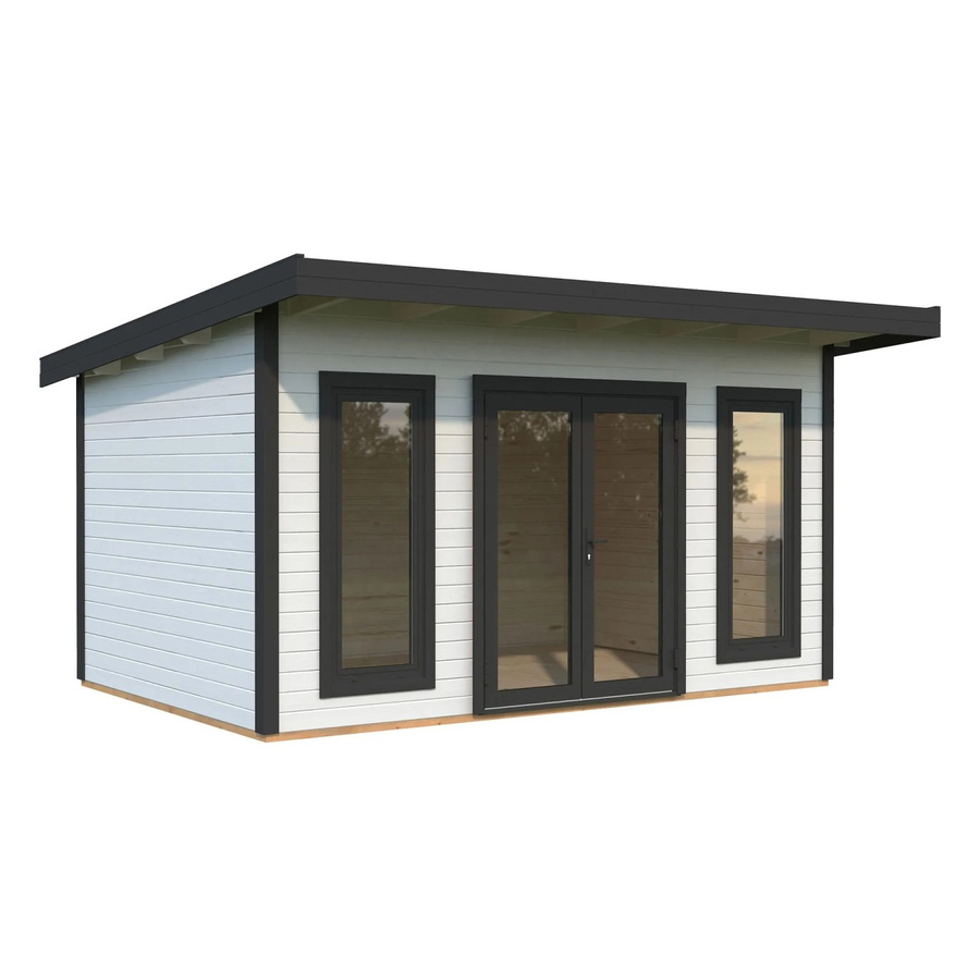 Palmako Gartenhaus Aurelia aus Holz mit Pultdach in Weiß, B: 446 cm, T: 300 cm, H: 264 cm - Bild 2