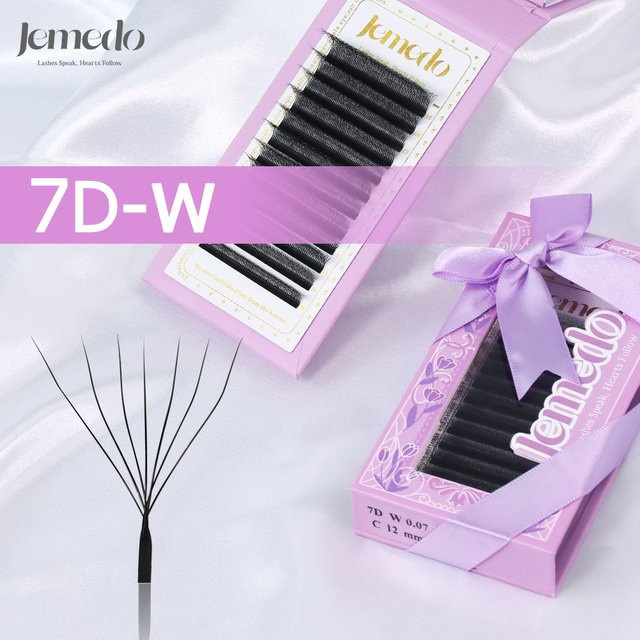 JEMEDO Wimpernverlängerungen W-Shape, Black, Unisex - Bild 1