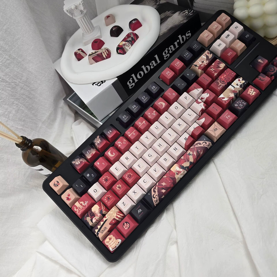 Mydei Honkai Star Rail Anime Tastenkappen Set aus PBT Dye-Sub für Cherry MX Switches, 120 Stück, Mehrfarbig - Bild 4