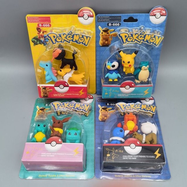 Pokémon Radiergummi in Multicolour für Kinder und Sammler - Bild 1