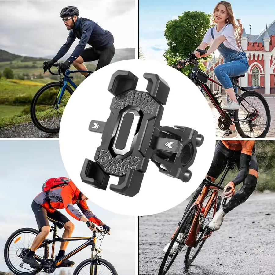 WINNERGO Smartphone Halterung für Motorrad und Fahrrad in Schwarz, Lenkerhalterung kompatibel mit iPhone und Xiaomi - Bild 5