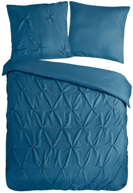 Microfaser Bettwäsche Elegance Pure Petrol aus Polyester mit Bettbezug und Kissenbezug, B/L: 135 x 200 cm und 80 x 80 cm - Bild 1