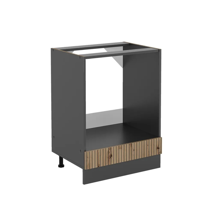 Vicco Herdbauschrank R-Line in Artisan-Eiche und Anthrazit, Breite: 60 cm, Höhe: 81,6 cm, Tiefe: 46 cm - Bild 2