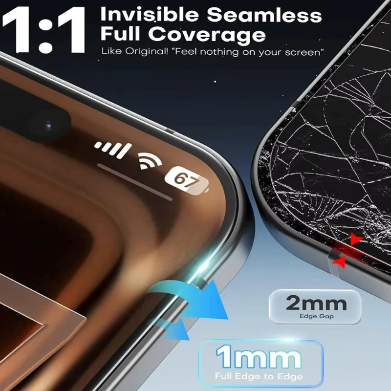 5er-Pack Displayschutzfolien für Xiaomi 17 Ultra, transparent, extrem dünn und bruchsicher - Bild 4