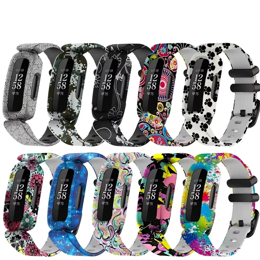 CAOWTAN Uhrenarmband Silikon, Bunt, Kinder, für Fitbit Ace 3/Inspire 2 - Bild 2