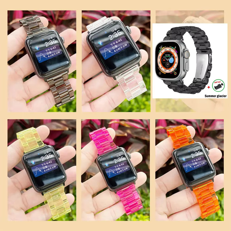 Smartwatch-Armband Transparentes Harz, Unisex - Bild 3