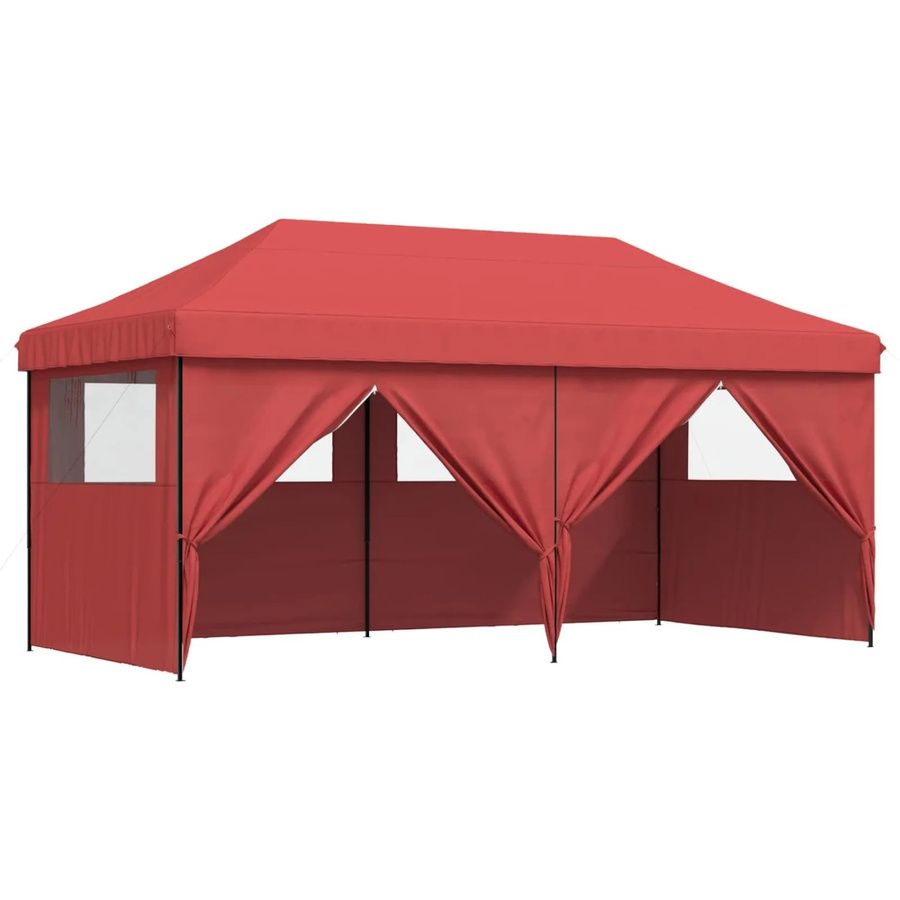 vidaXL Party-Zelt aus Oxford-Stoff und Stahl in Bordeauxrot, B/T/H: 580 x 292 x 315 cm - Bild 2