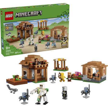 LEGO Minecraft Angriff des Magiers auf das Dorf Konstruktionsspielzeug