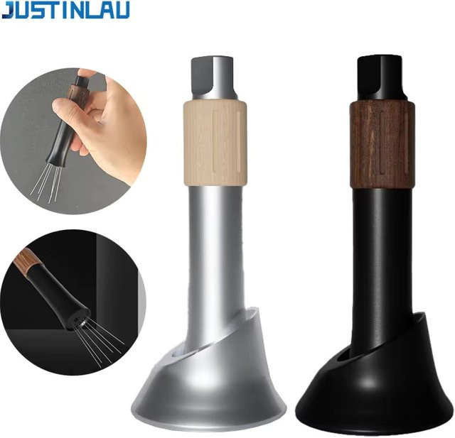 JUSTINLAU Kaffeenadel-Spender Espresso-Rührer in Silber zur gleichmäßigen Pulververteilung - Bild 1