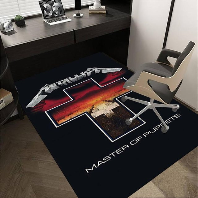Metallica Master of Puppets Fußmatte von Yun Home in Schwarz, Polyester, B/T: 90 x 60 cm - Bild 1