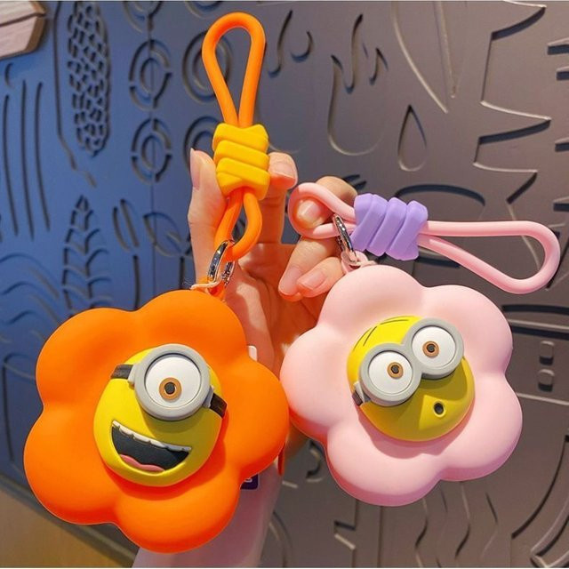 Minions Anhänger, PVC, Blumen, Schlüsselanhänger - Bild 1