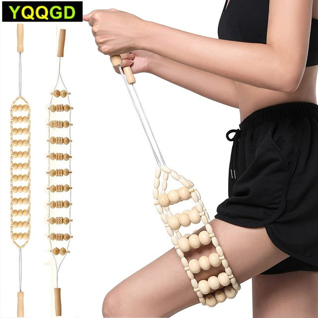 YQQGD Holz-Rückenmassage-Rollseil, Unisex - Bild 1