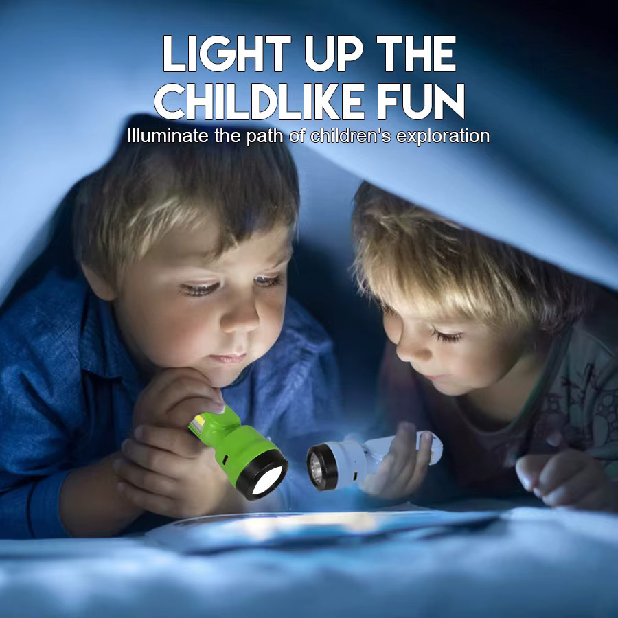 Heinast Mini COB + XPE Kinder-Taschenlampe mit USB-Wiederaufladung und 3 Modi als tragbares Outdoor-Nachtlicht für Camping und Wandern - Bild 3