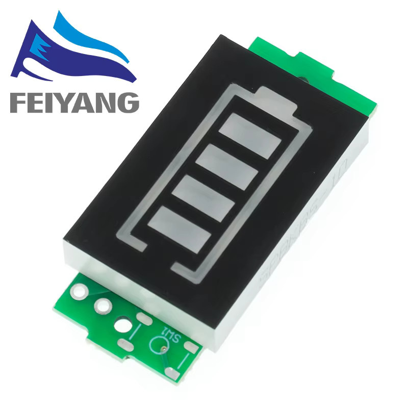 SAMIROB Lithium-Batterie-Kapazitätsanzeigemodul für 1S bis 4S, 3,7 V bis 4,2 V, blaues Display für Li-Ion Elektrofahrzeug-Batterien - Bild 3