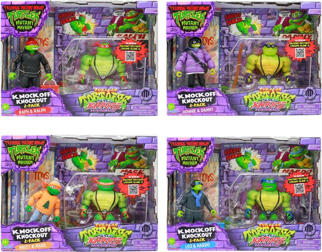 Playmates Teenage Mutant Ninja Turtles Mutant Mayhem Karate Warriors Actionfiguren-Kollektion, Set / Bundle, ab 14 Jahren - Bild 1