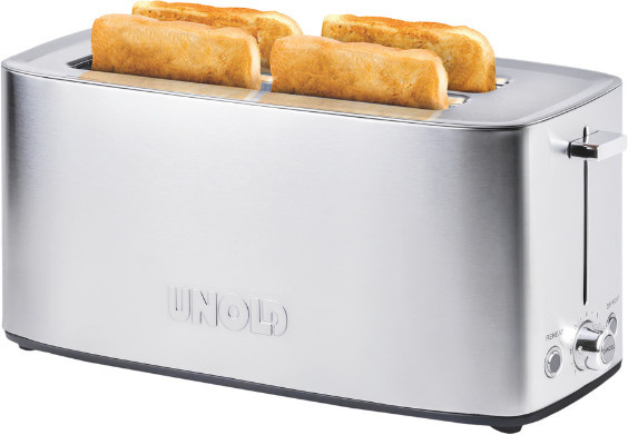 Unold Toaster Tom in Silber aus Edelstahl mit 1400 Watt und Kabelaufbewahrung - Bild 2