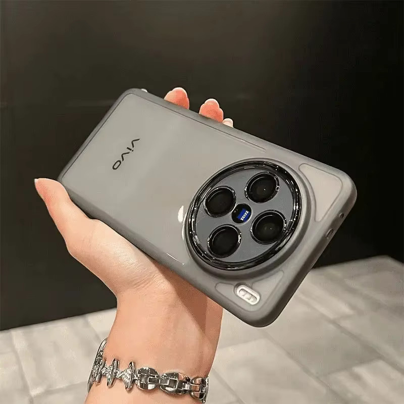 Stoßfeste Silikon Schutzhülle für Vivo X300 und Vivo X300 Pro in Grau - Bild 1
