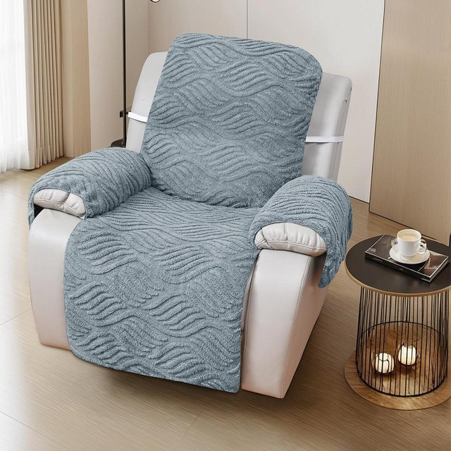 Yiran Furniture Chivas Sofaüberwurf aus Jacquard-Stoff, doppelseitig und waschbar, Single, Grau oder Beige - Bild 1