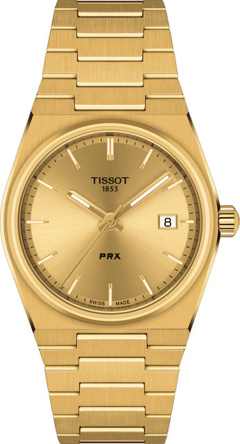 Tissot Armbanduhr, Quarz, Edelstahl, Gold, 35 mm, Unisex - Bild 1