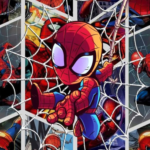 Marvel Spiderman Diamant Mosaik, 5D Diamant Malerei Bastelset - Bild 1