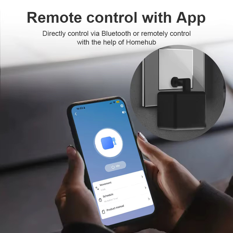 RSH Smart Fingerbot Schalter-Timer-Steuerung in Schwarz, kompatibel mit Tuya Smart, Alexa und Google Assistant via Wi-Fi - Bild 4