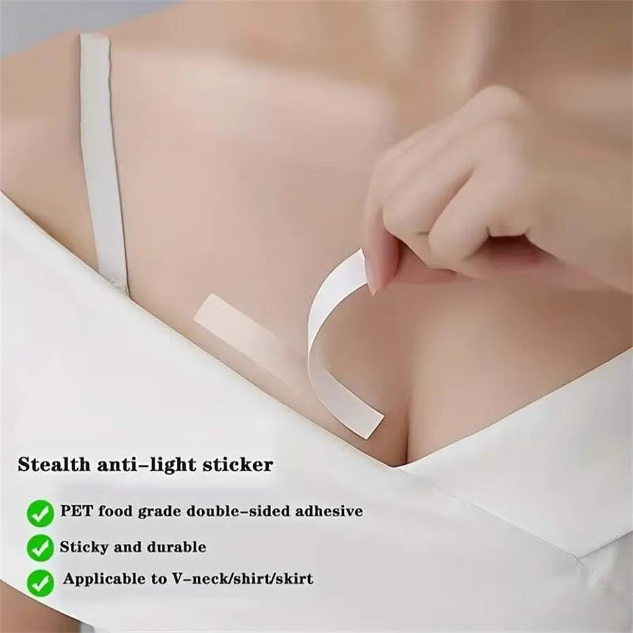 36 Stück Transparentes Doppelseitiges Klebeband für Kleidung und Körper, Stark Haftend für Alle Hauttöne und Stoffe - Bild 2