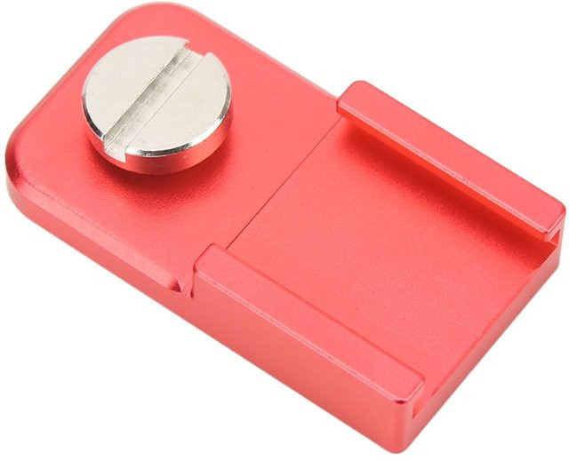 Andoer Kamera Cold Shoe Mount Adapter aus Aluminiumlegierung mit 1/4-Zoll-Schraube für Mikrofone in Rot - Bild 1