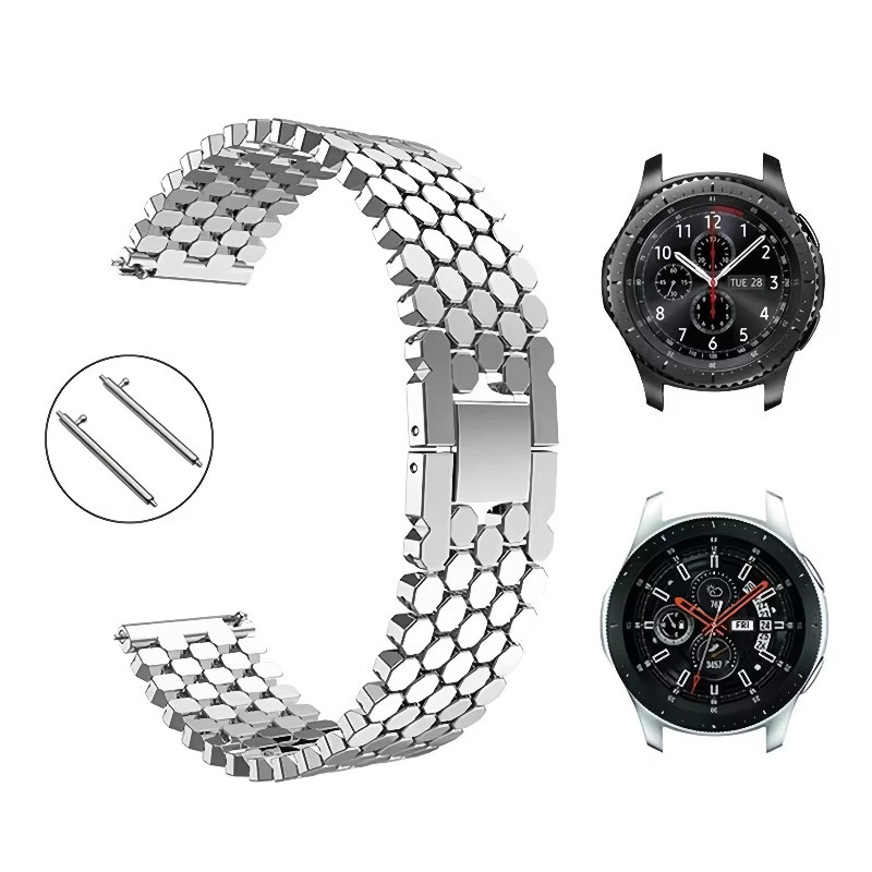 TINUORA Uhrenarmband Edelstahl, Unisex, 20/22 mm - Bild 2