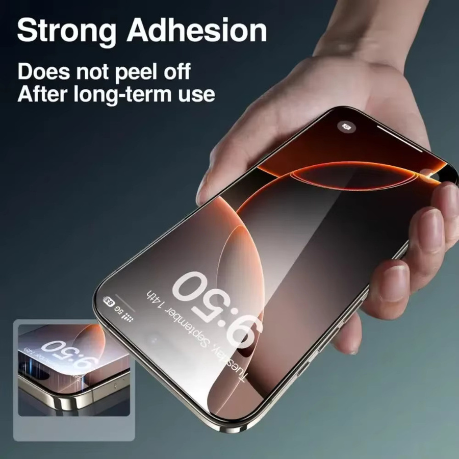 3-teiliges Ultra-HD Vollbildschutz-Set für iPhone 17 16 15 14 13 12 11 Pro Max Plus XR XS in Transparent - Bild 3