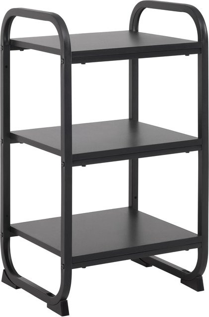 Mömax Regal Bend Schwarz aus Metall und MDF, B/T/H: 70 x 40 x 36 cm - Bild 1