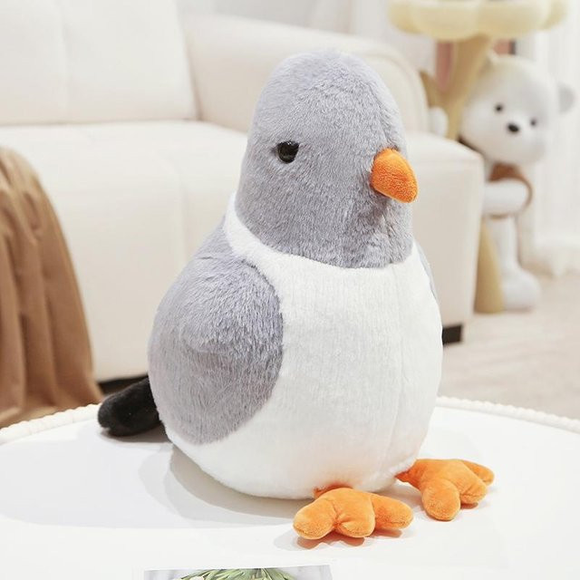 Yiran toy Felsentaube Plüschtier, Weiß, 30cm - Bild 1