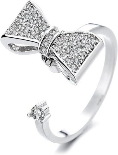 YIRAN Jewelry Zappelring, Kupfer, Zirkonia, gray, Damen - Bild 1